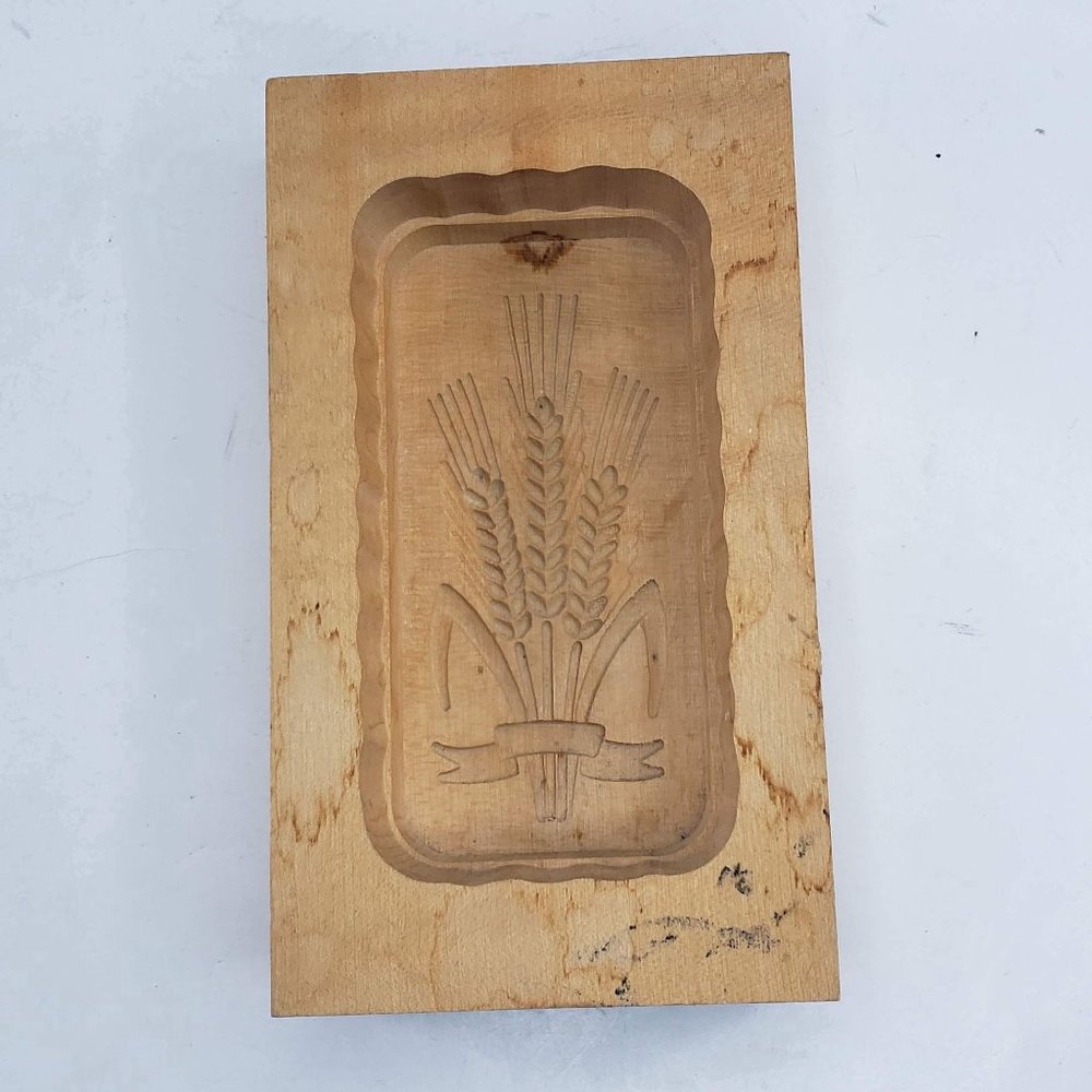 Alfred Schild Clever Woodcarver Wheat Wall Plaque Switzerland